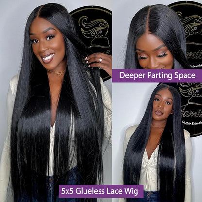 Lace Front Wigs Human Hair Ready To Wear 360 Full Lace Frontal 5x5