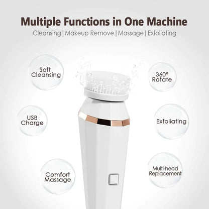 4 In 1 Facial Cleansing Brush